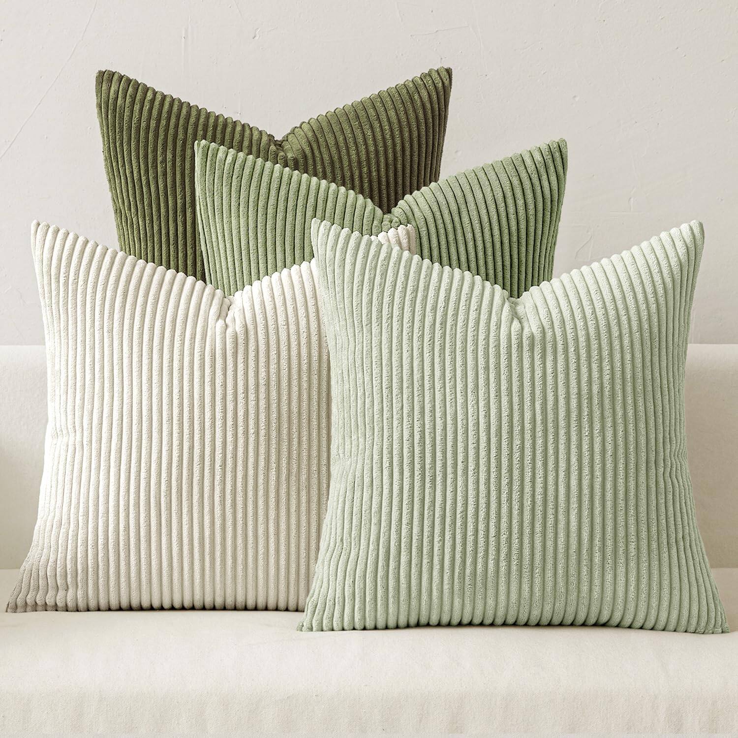 Green-white 18" x 18" (Pack of 4)