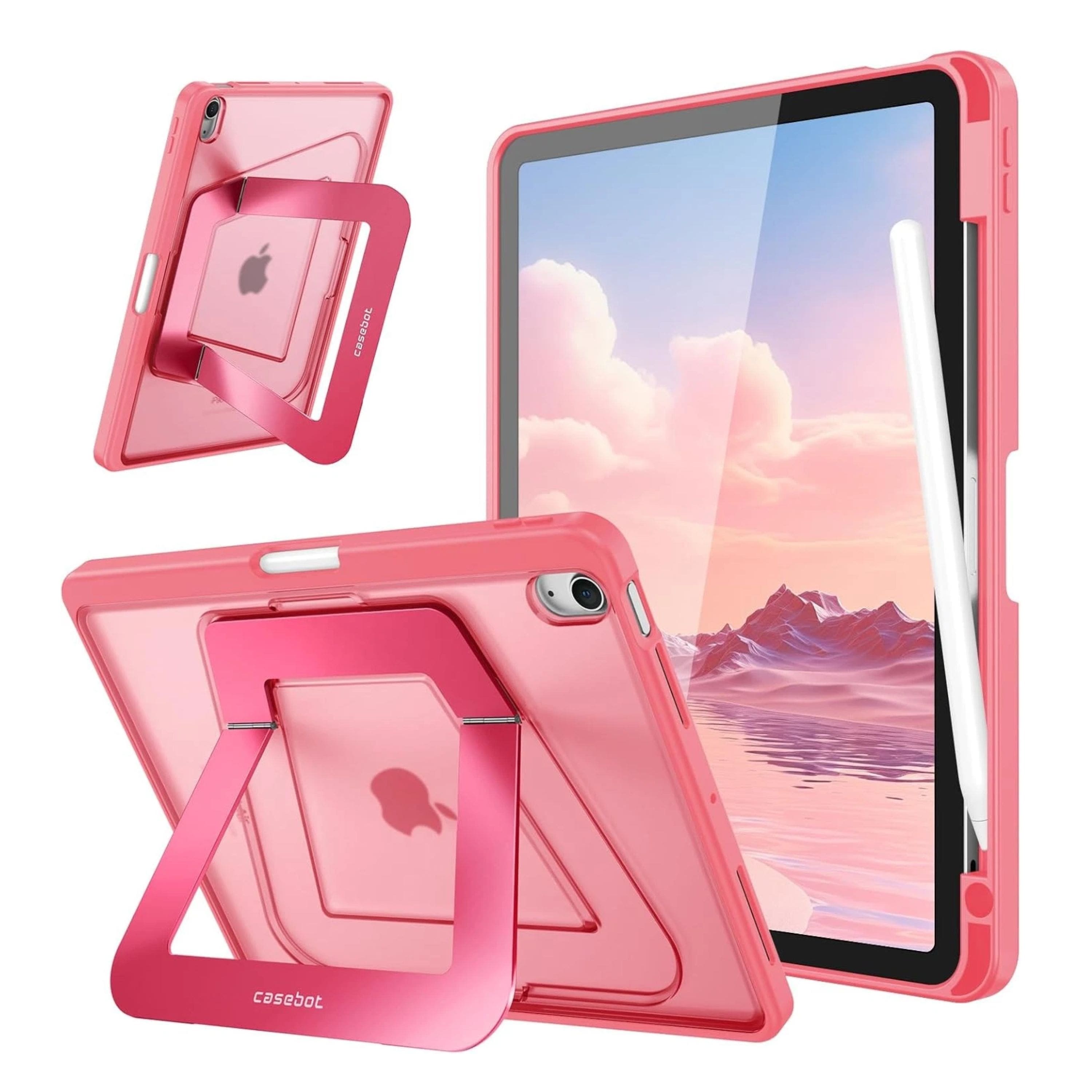 Kitcheniva - Shockproof Case Kickstand Cover For iPad Air 11-inch M4/M3/M2 (2026/2025/2024) - Pink