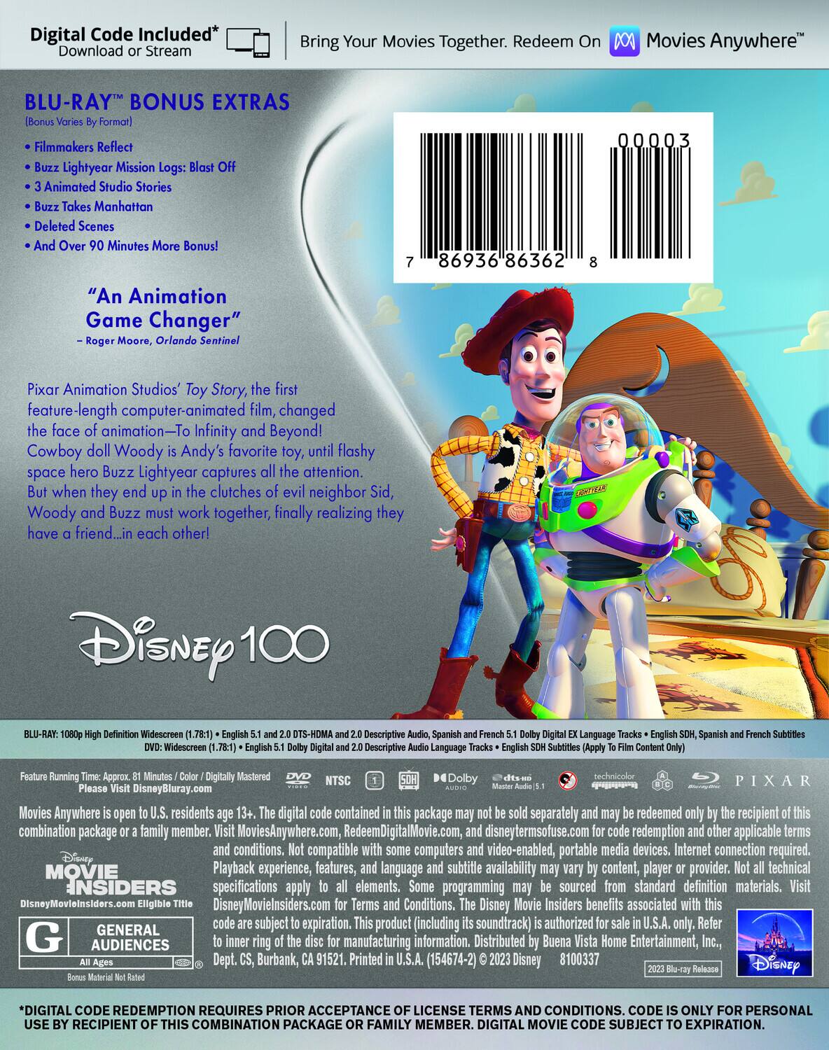 Alt View 1. Toy Story   - BLU-RAY.