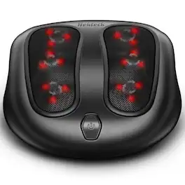 Nekteck - Shiatsu Foot Massager with Heat - Black
