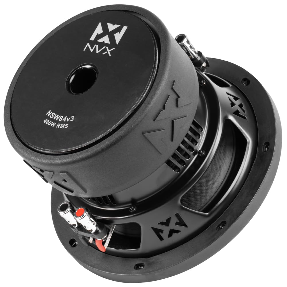 NVX NSW84v3 800W Peak (400W RMS) N Series v3 8in Dual 4 Ohm Car