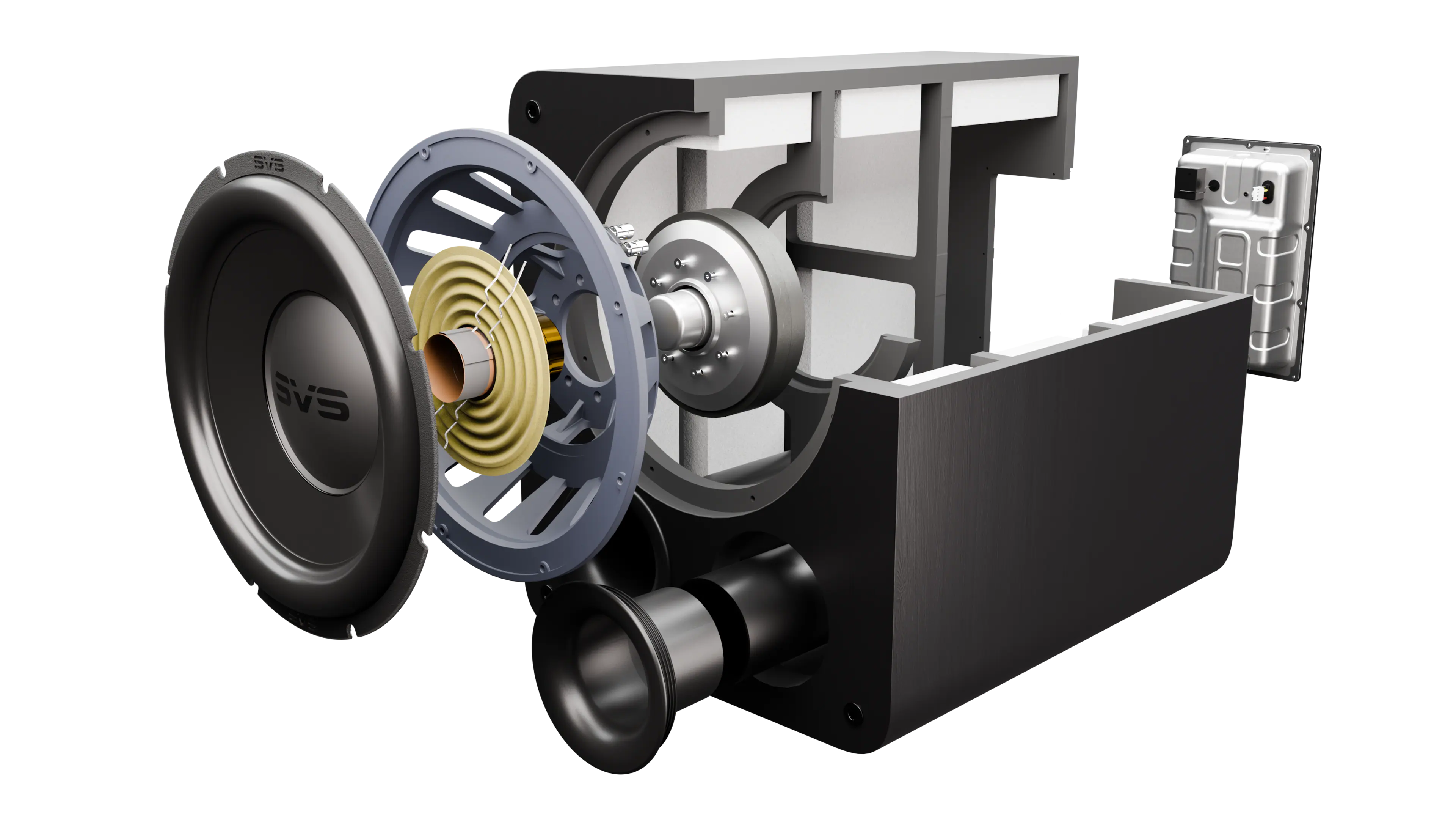 Alt View 2. SVS - PB-3000 R|Evolution - Black Ash.