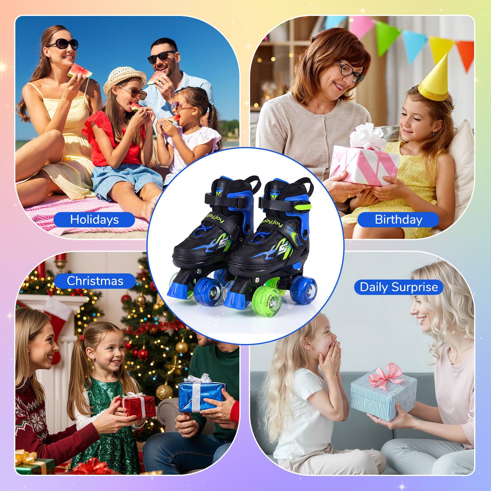 Holidays  
Birthday  
Christmas  
Daily Surprise