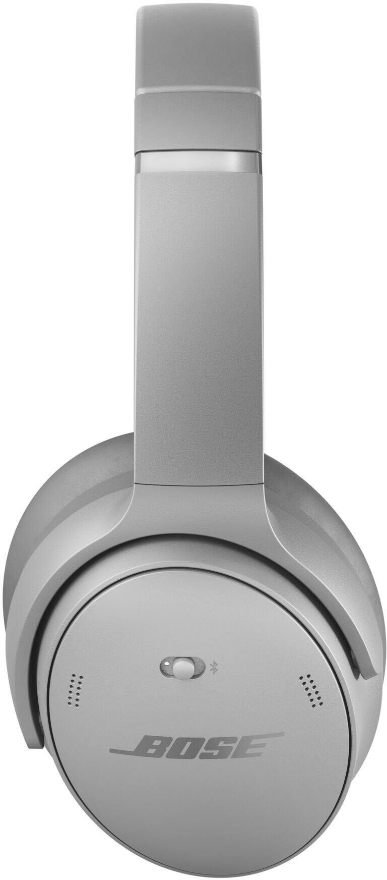 Alt View 5. Bose - QuietComfort Wireless Noise Cancelling Over-the-Ear Bluetooth Headphones - Moonlight Gray.