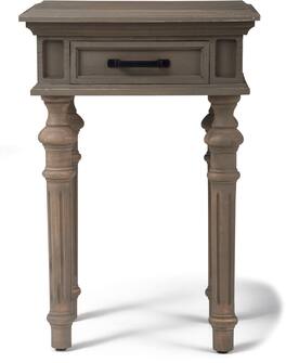 Finch - Cassatt 1 Drawer Side Table - Gray