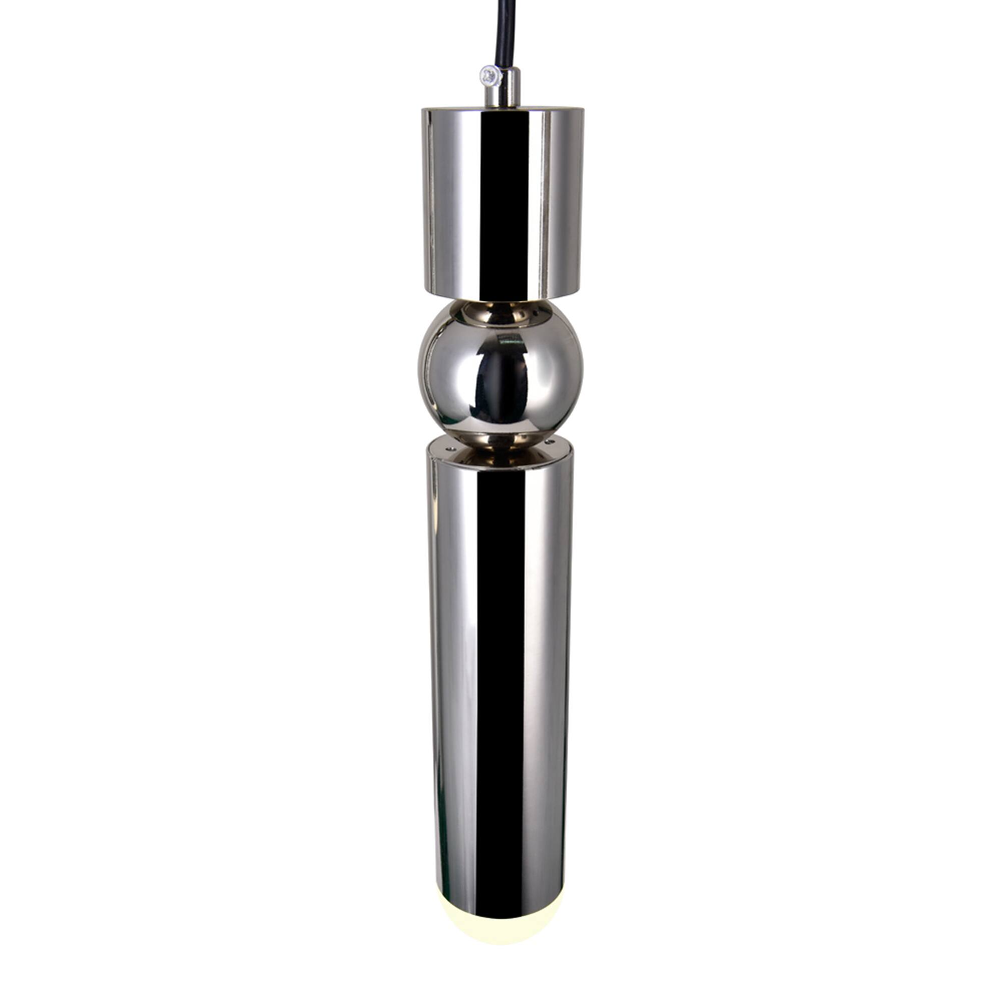 Left. CWI Lighting - Chime LED Pendant With Polished Nickel Finish - Polished Nickel.