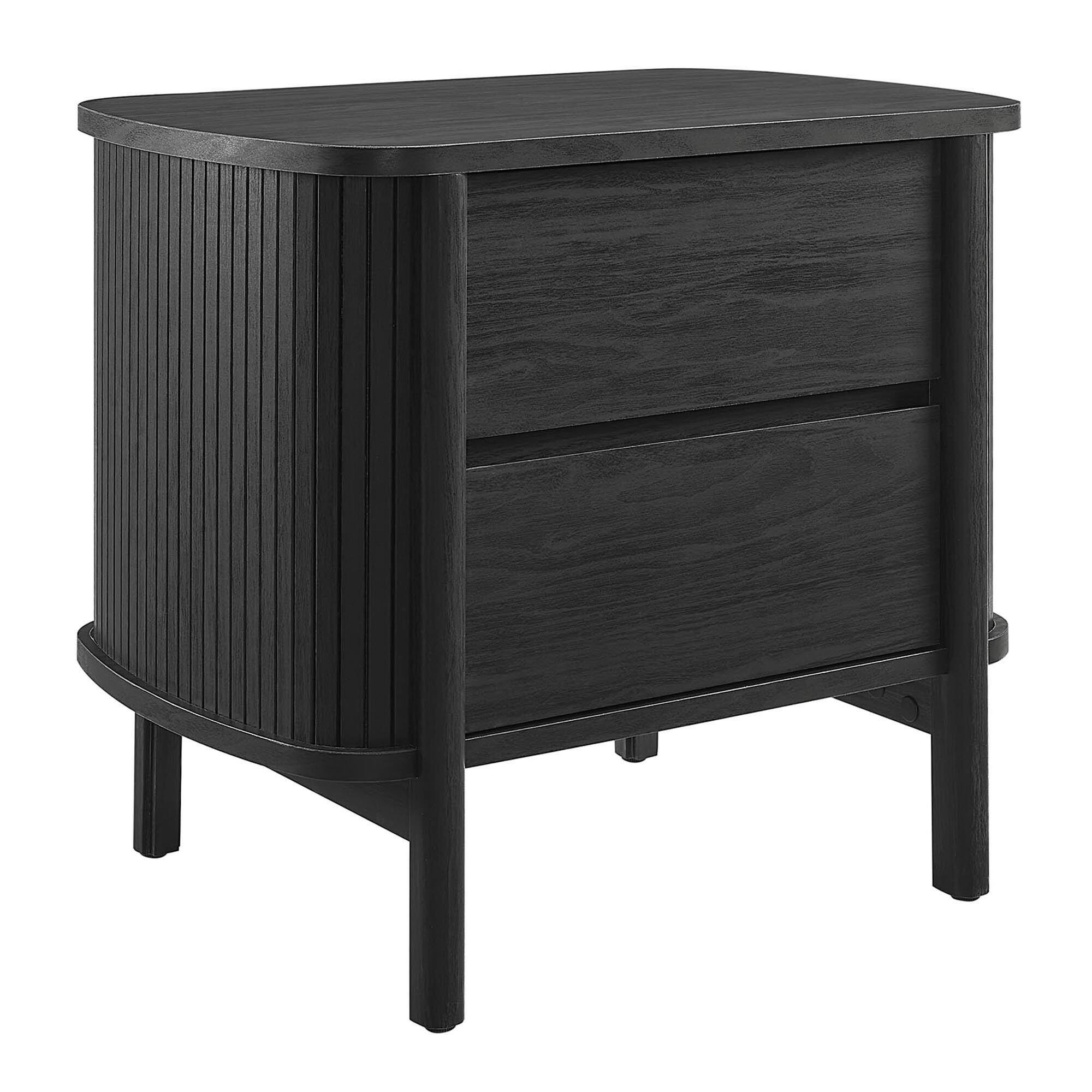 Angle. Modway - Cadence 2-Drawer Nightstand by Modway - Black.