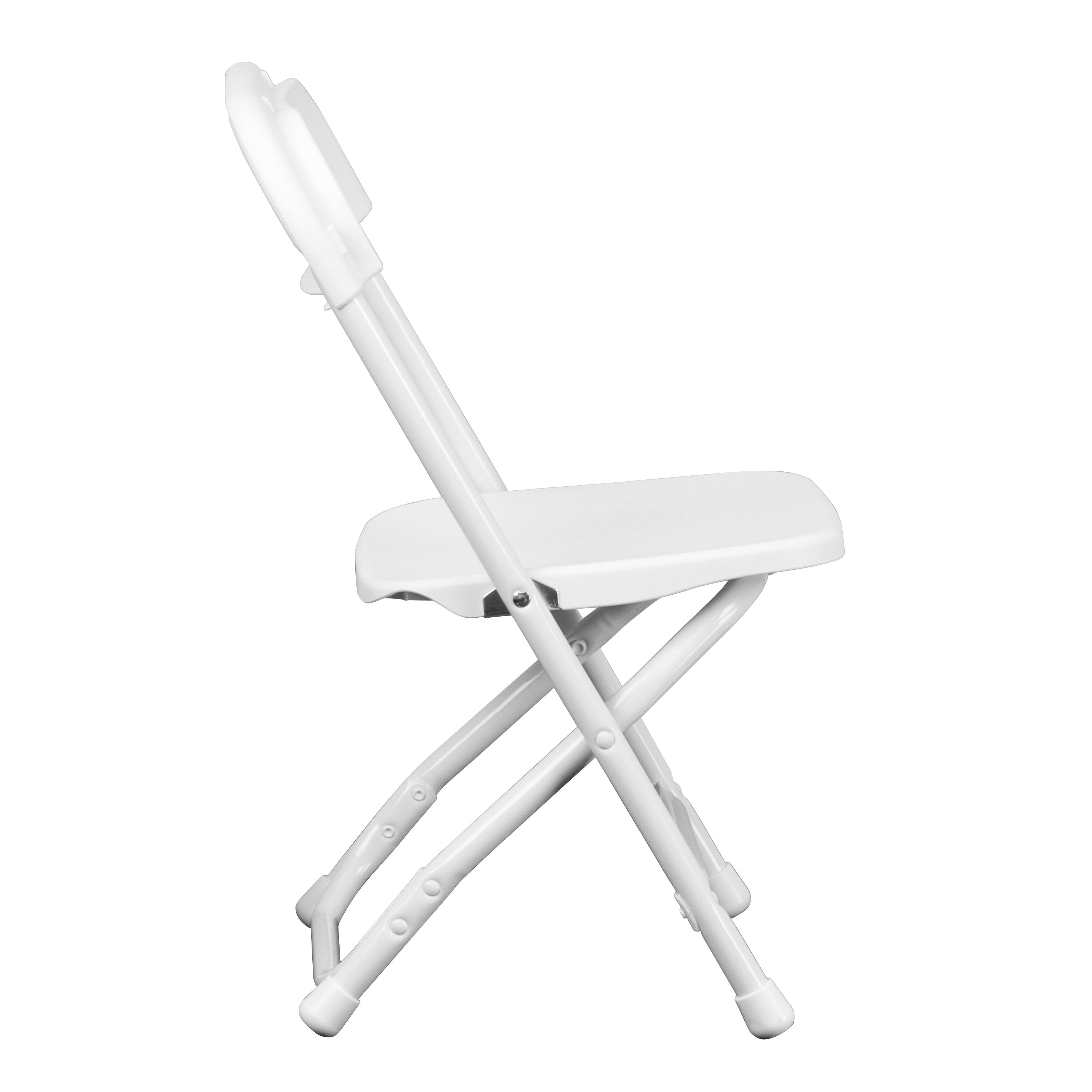Alt View 9. Emma + Oliver - 10 Pack Kids Plastic Folding Chair Daycare Home School Furniture - White.
