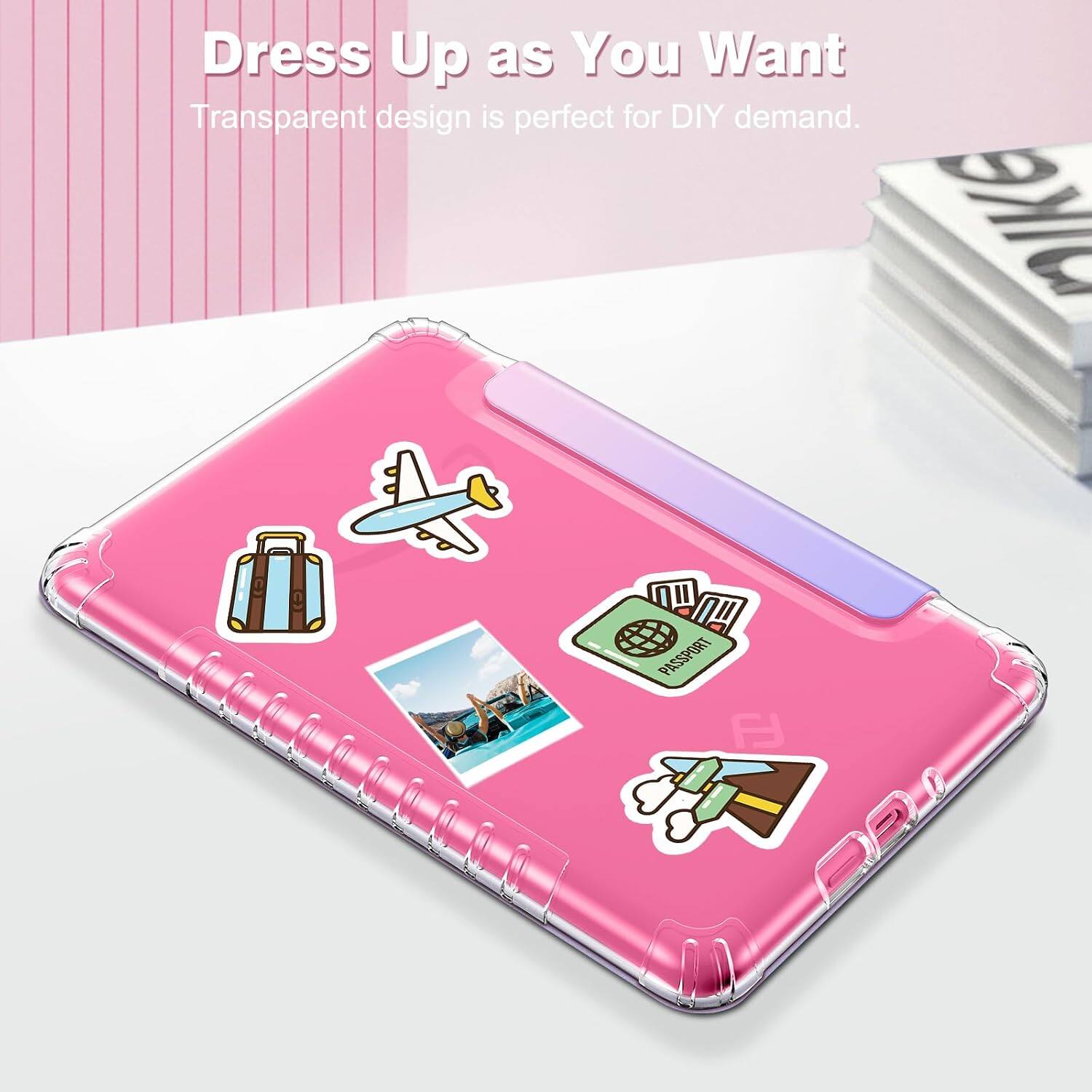 Dress Up as You Want  
Transparent design is perfect for DIY demand.
