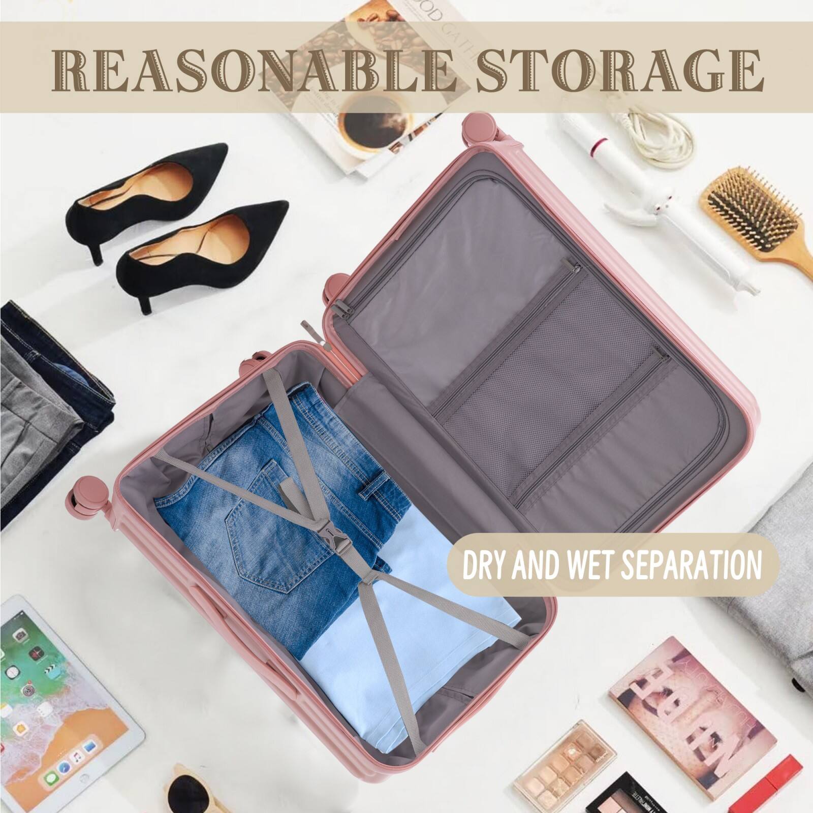 REASONABLE STORAGE  
DRY AND WET SEPARATION