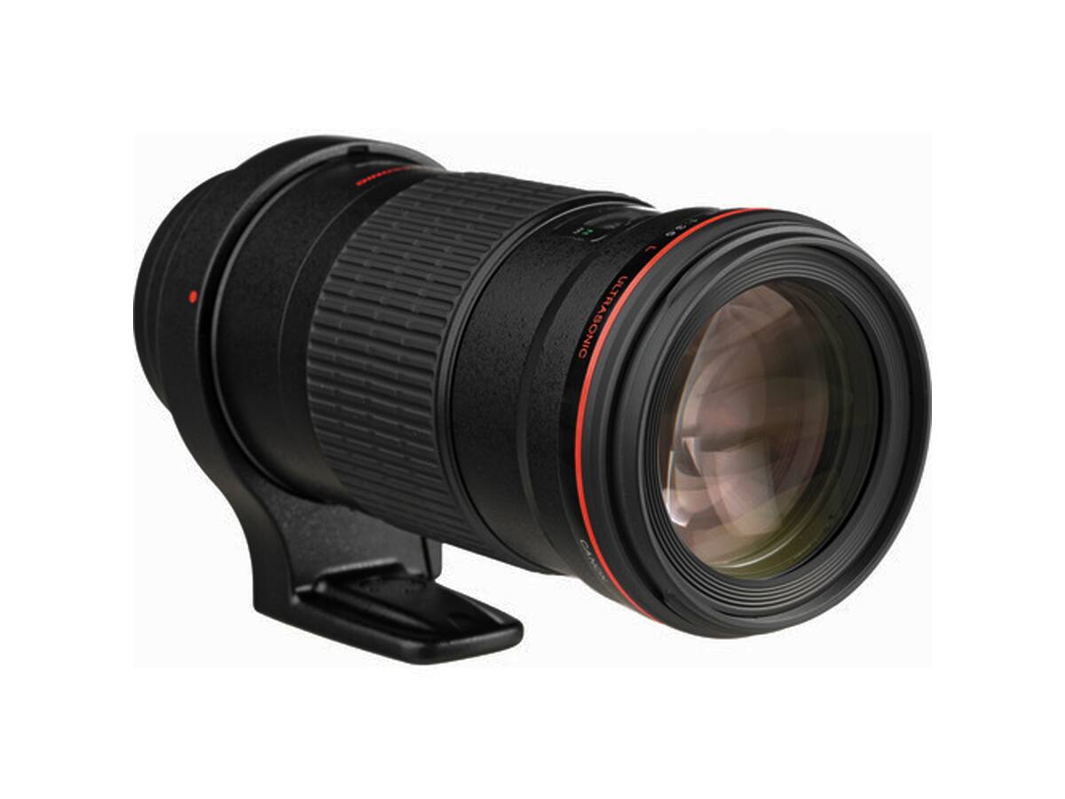 Alt View 2. Canon - Canon EF 180mm f3.5L Macro USM Auto Focus Telephoto Lens for Canon SLR Cameras (International Model) - Black.
