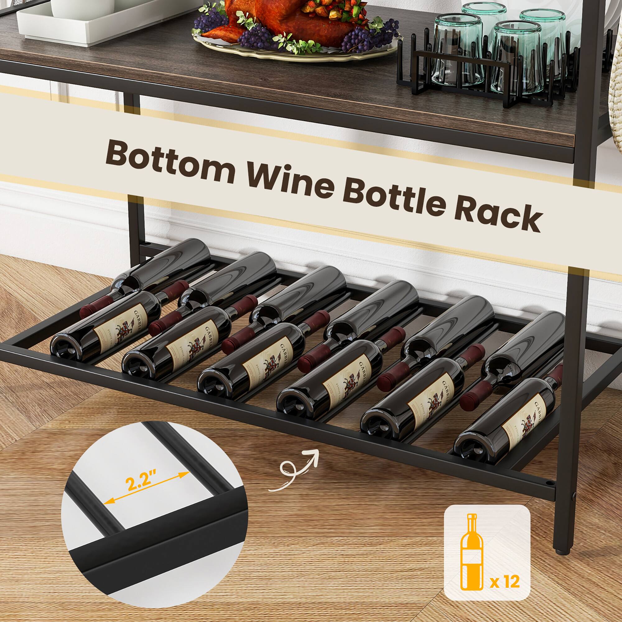 Bottom Wine Bottle Rack

2.2" x 12

x 12