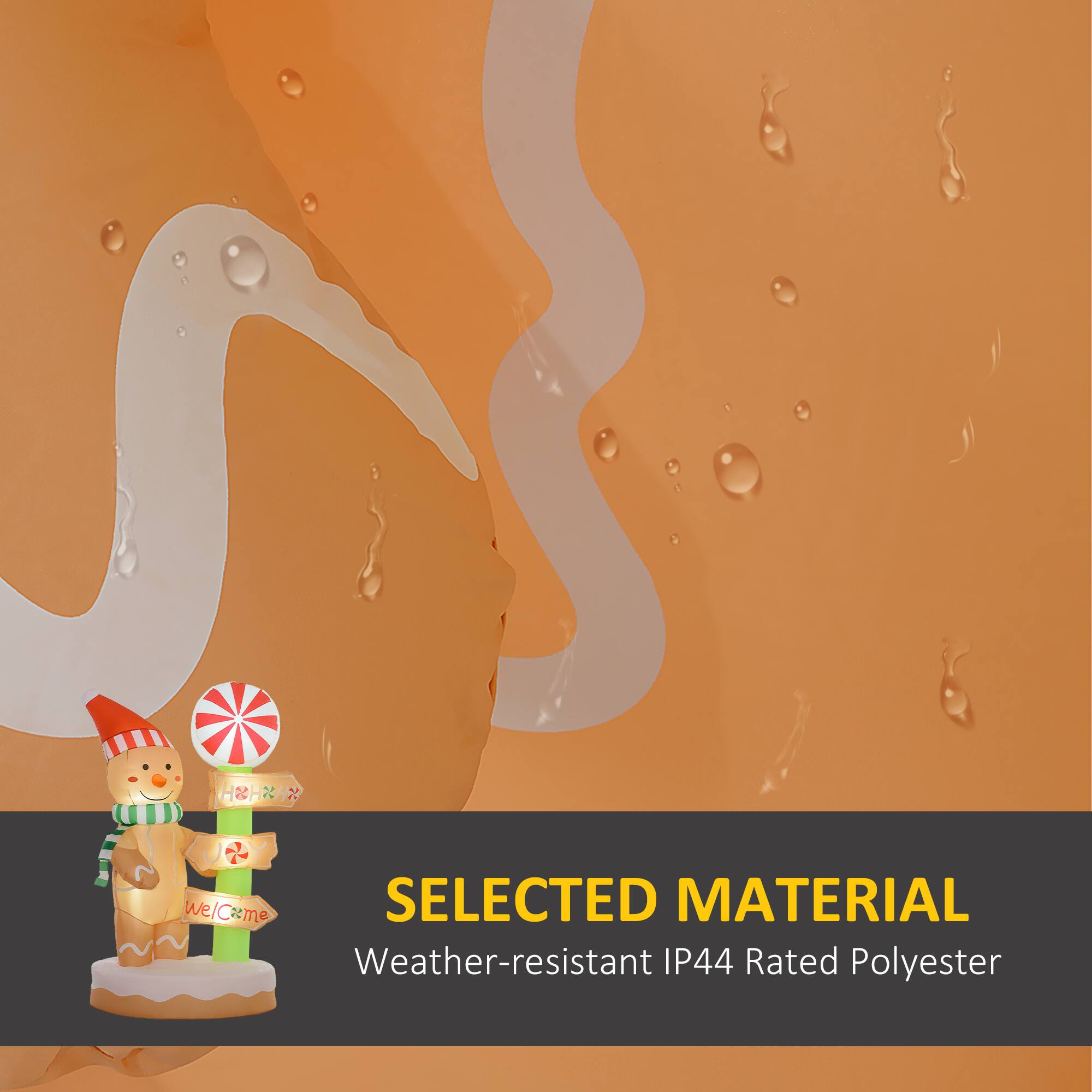 SELECTED MATERIAL  
Weather-resistant IP44 Rated Polyester