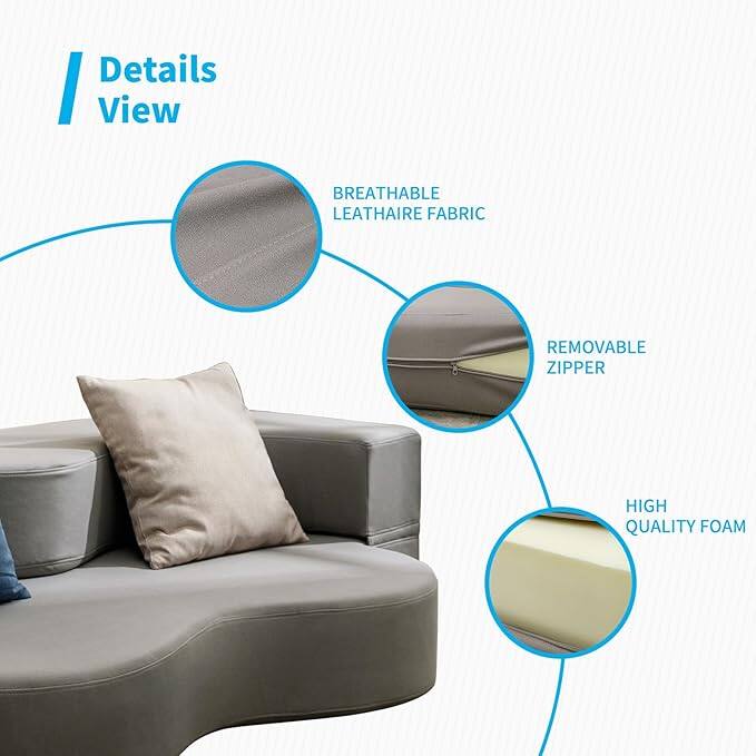 Details View

- Breathable Leathaire Fabric
- Removable Zipper
- High Quality Foam