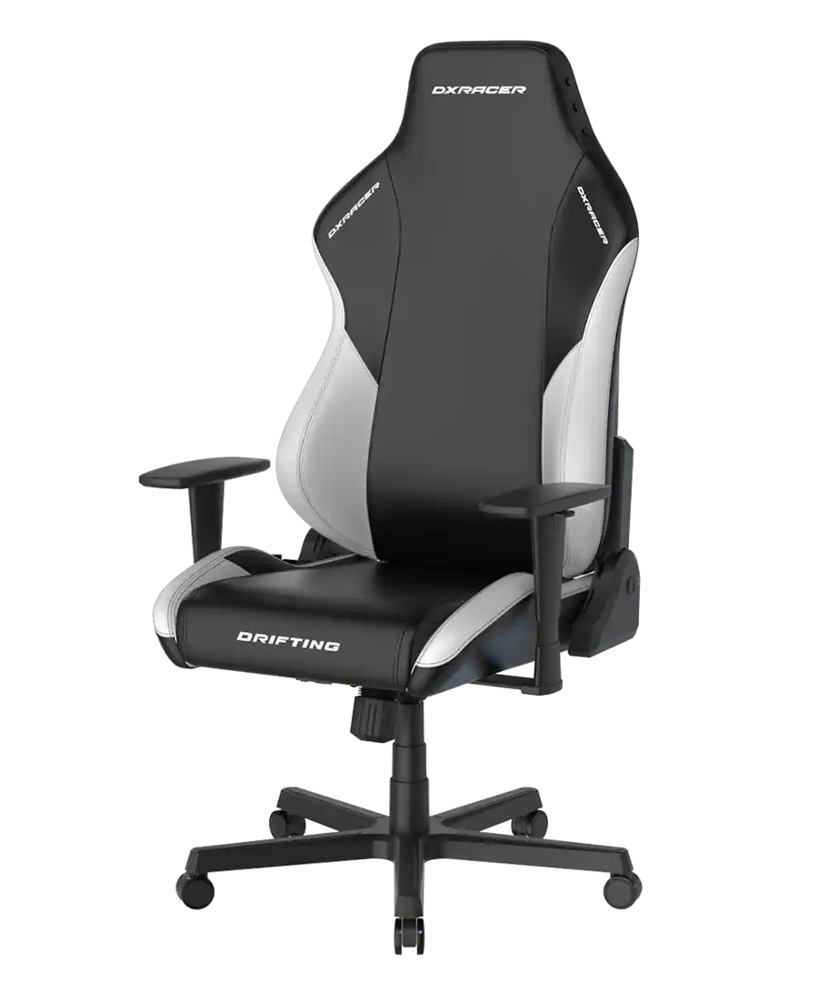Dl Racing Gaming Chair DXRacer Drifting Series Gaming Chair – Black & White, Ergonomic Racing ...