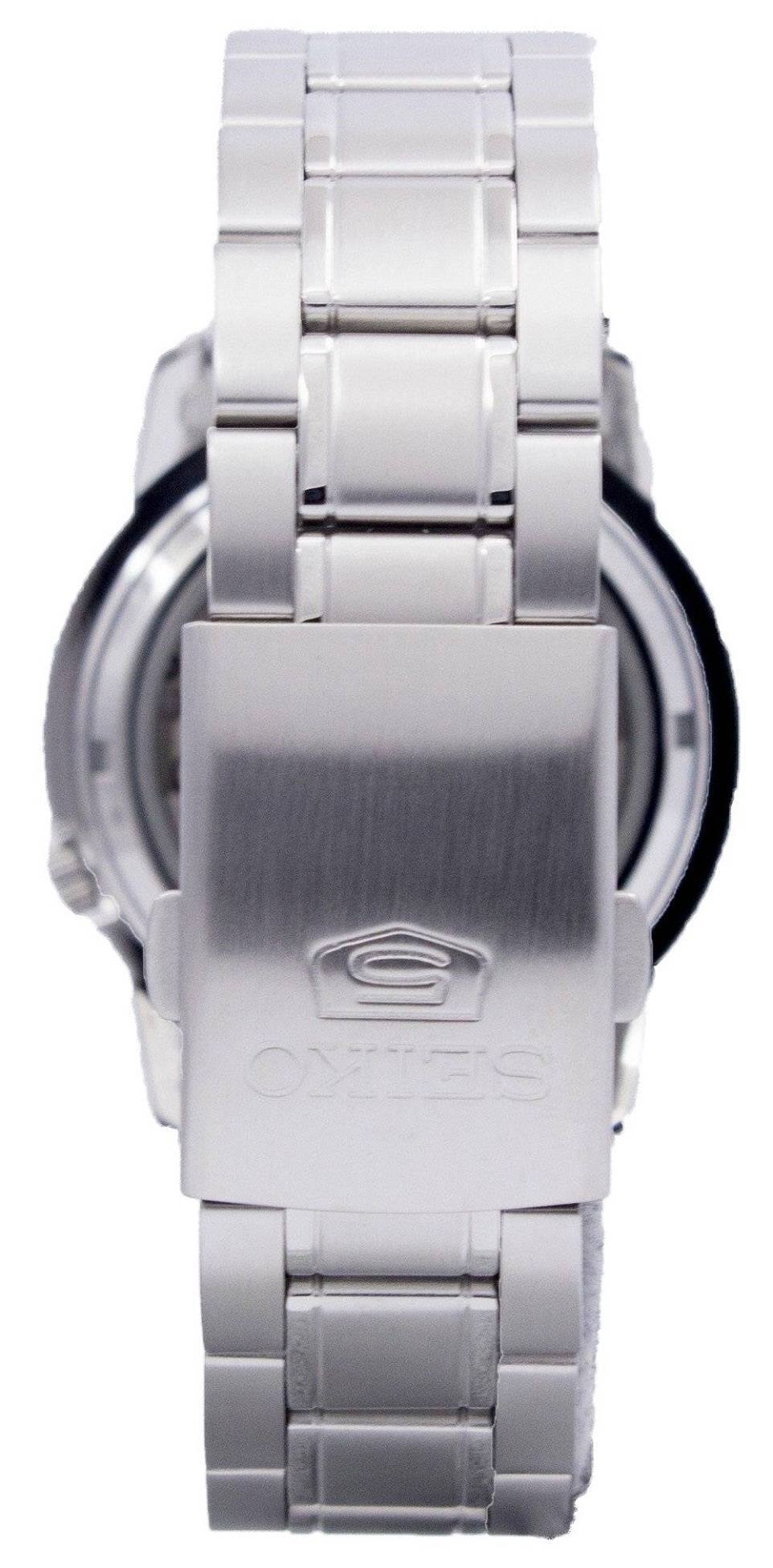 Back. Seiko - Seiko 5 Automatic 21 Jewels Stainless Steel White Dial SNKE49K1 30M Mens Watch - White.