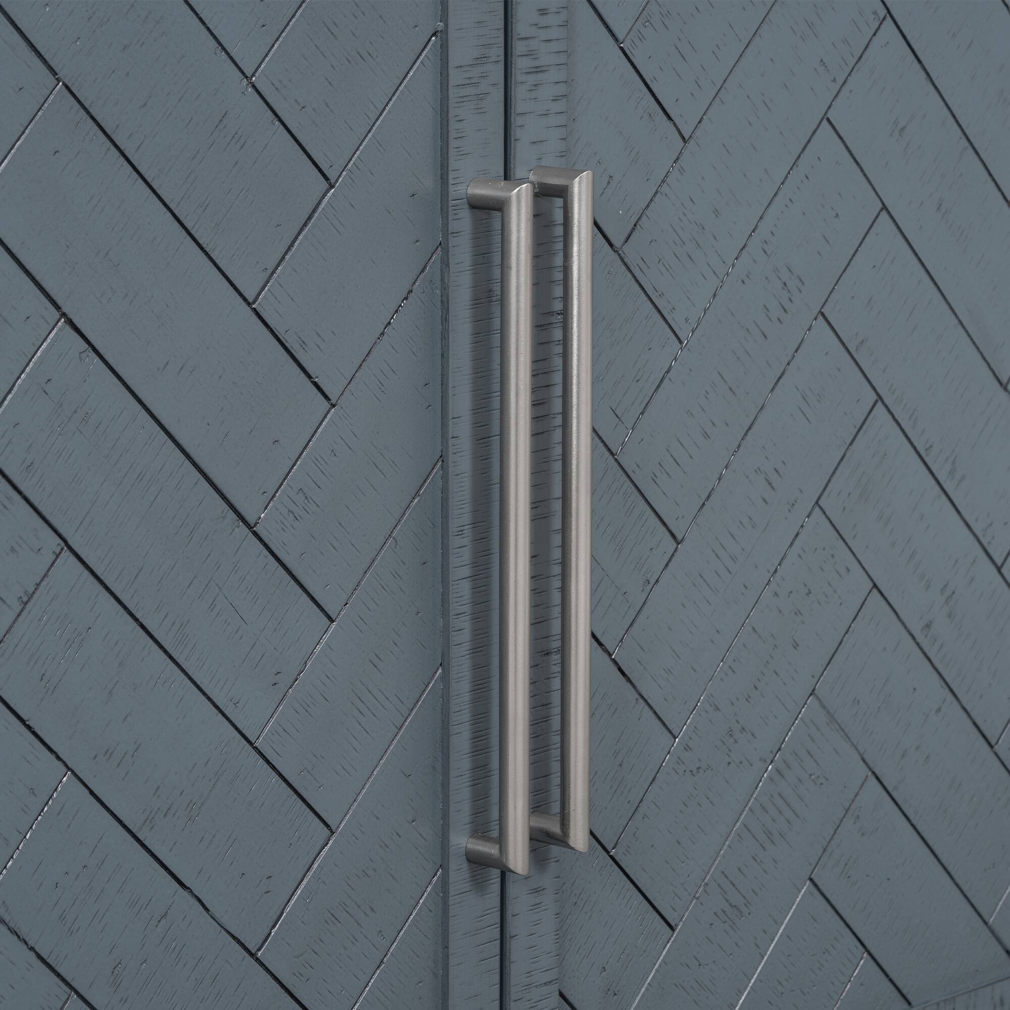 Alt View 6. Spaco - Spaco Storage Cabinet Sideboard, Buffet with Pine Veneer and MDF, 3 Door with Adjustable Shelves for Living Room - Navy Blue.