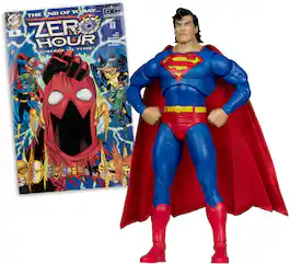 McFarlane Toys - McFarlane Toys- DC Direct Page Punchers Superman (Zero Hour) 7in Action Figure with Comic - Multicolor