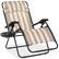Front. Best Choice Products - Best Choice Products Oversized Zero Gravity Chair, Folding Outdoor Patio Recliner w/ Cup Holder - Tan Striped - Tan Striped.
