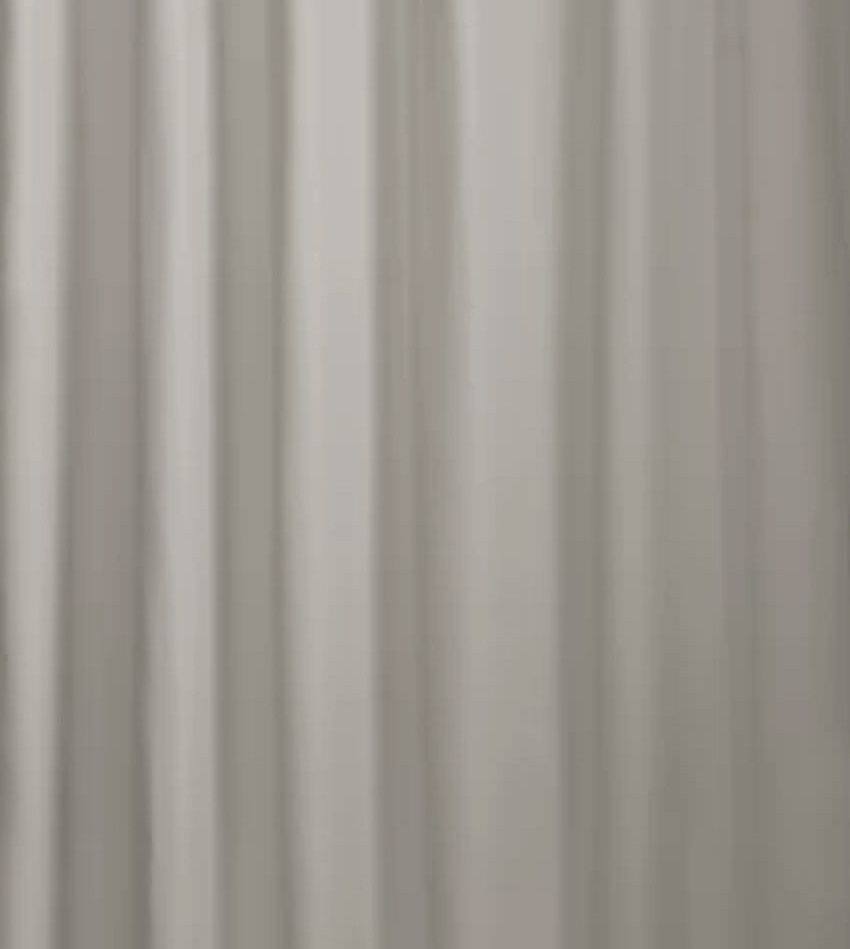 Left. Kate Aurora - Montauk Accents Bliss Ivory Natural Water Resistant Fabric Shower Liner - Standard Size - Beige.