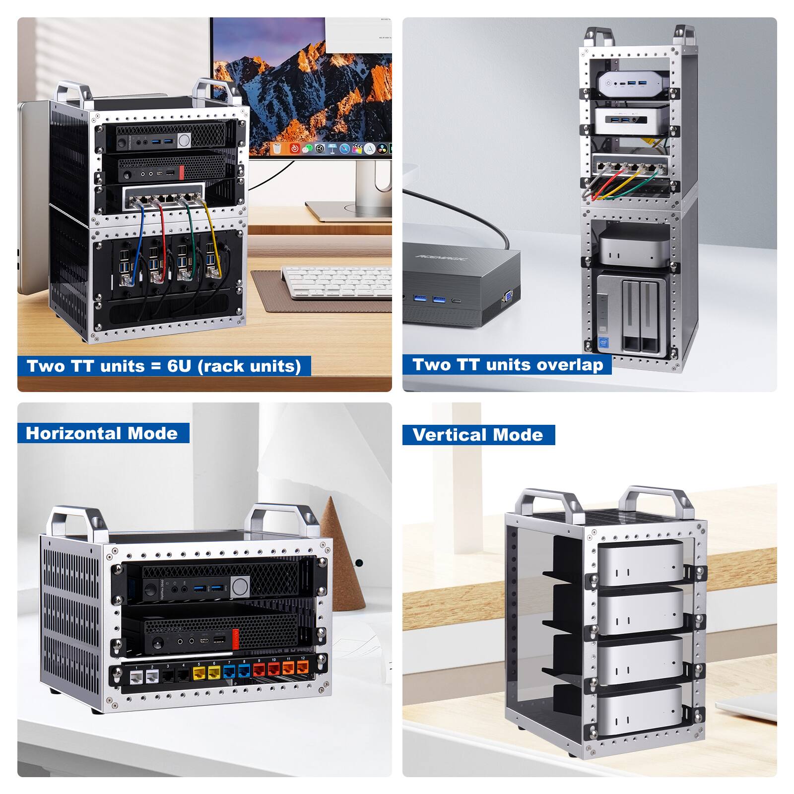 FR!  
AKEMAGIC  
Two TT units = 6U (rack units)  
Two TT units overlap  
Horizontal Mode  
Vertical Mode