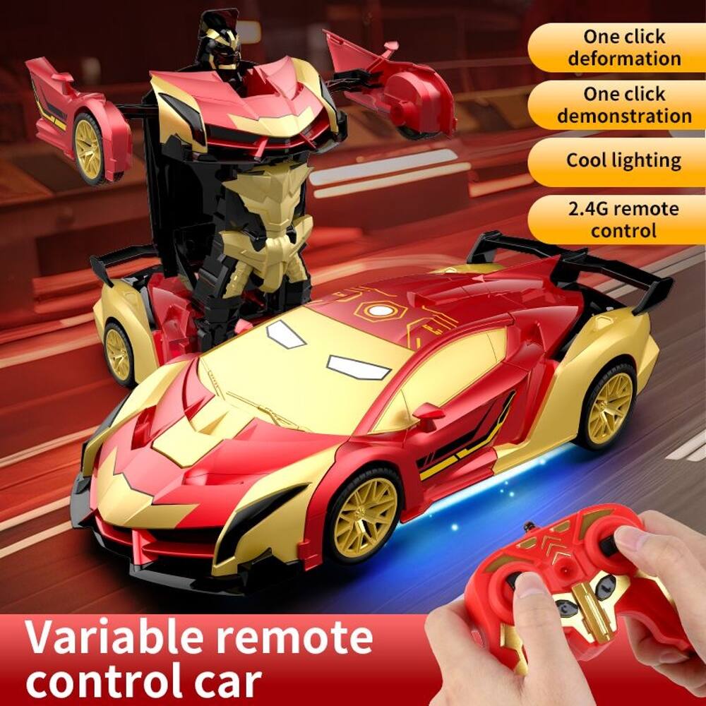 One click deformation  
One click demonstration  
Cool lighting  
2.4G remote control  
Variable remote control car