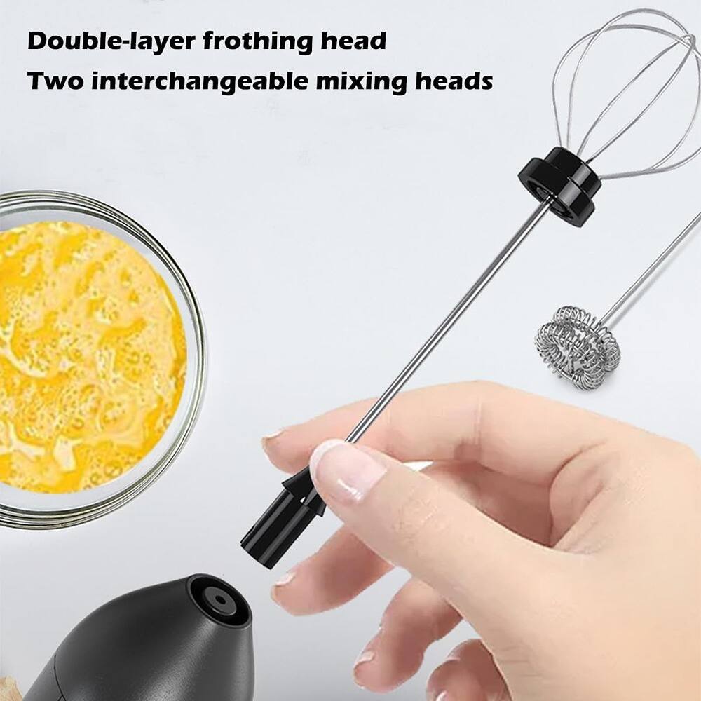 Double-layer frothing head  
Two interchangeable mixing heads