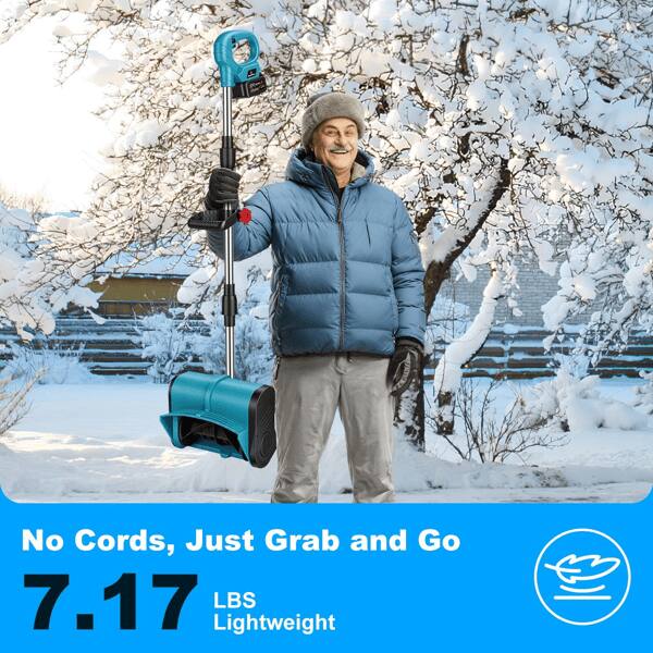 No Cords, Just Grab and Go  
7.17 LBS Lightweight