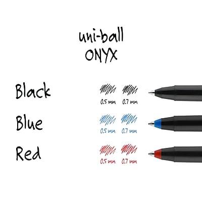 uni-ball ONYX

Black
0.5 mm
0.7 mm

Blue
0.5 mm
0.7 mm

Red
0.5 mm
0.7 mm