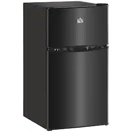 Forest'nSky - 3.2 Cu.Ft Mini Fridge with Freezer, Adjustable Thermostat & Energy Efficient - Black