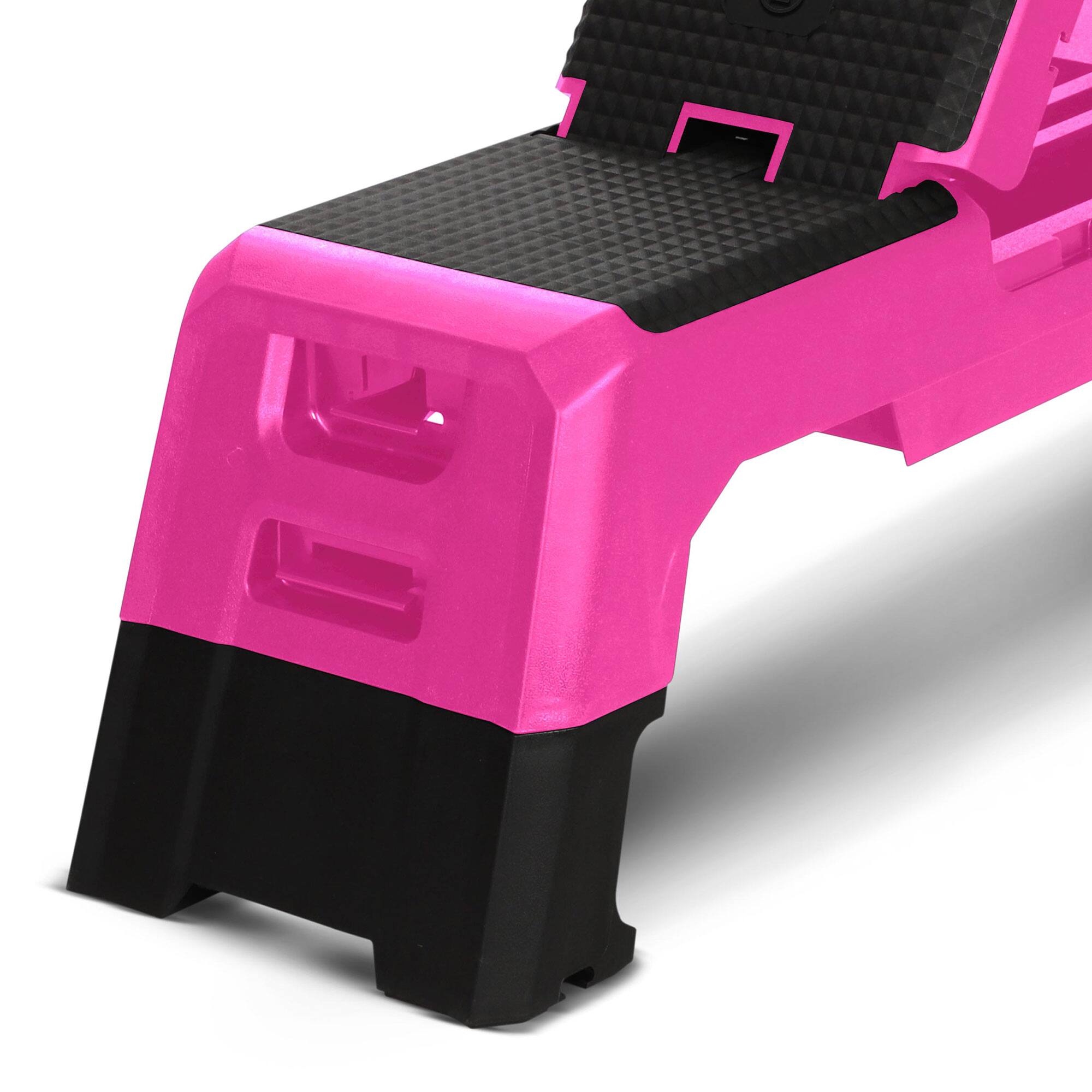 Alt View 4. HolaHatha - HolaHatha Multifunctional Fitness Aerobic Deck with Storage Compartment, Pink - Pink.