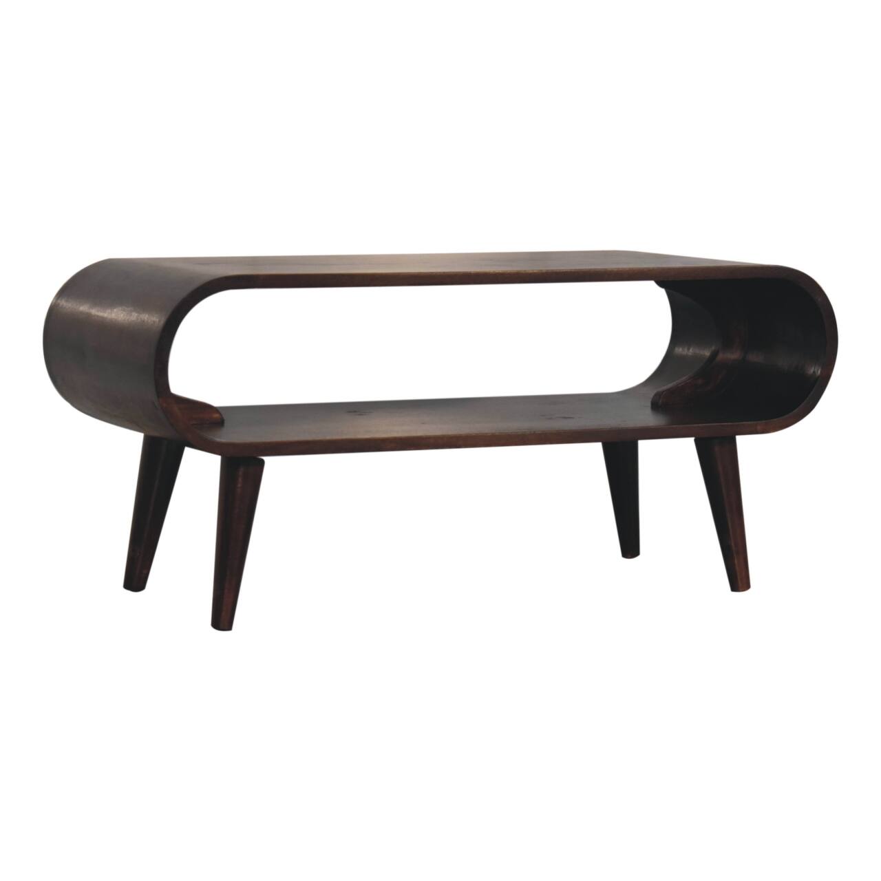 Left. Artisan Furniture - Artisan Furniture Solid Wood Amaya Light Walnut Coffee Table - Brown.