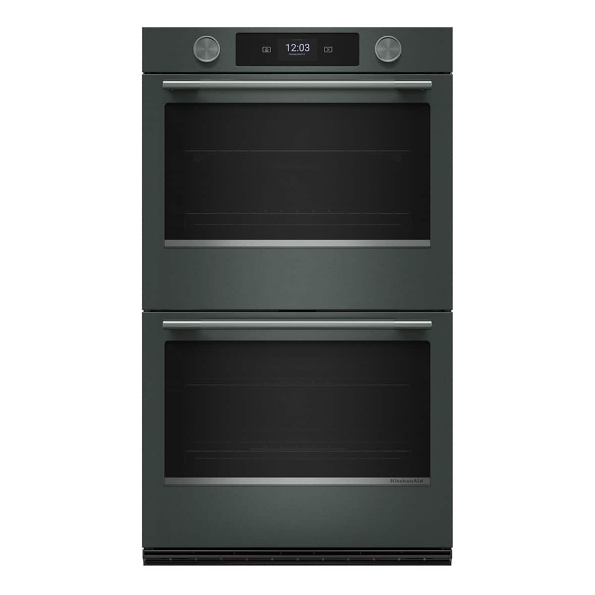 KitchenAid - 30" Smart Built-In Electric Double Wall Oven with Assisted Cook Cycles - Juniper