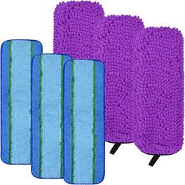 Schertz - 6pk Microfiber Pet Sweeping Pads for Bona Mops – Dry/Wet, Hair Pickup