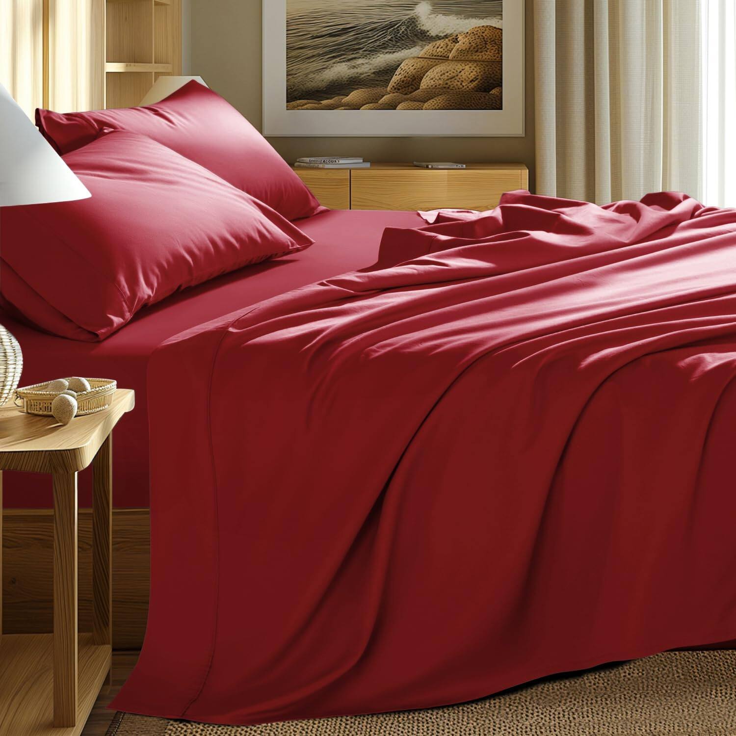 13 - Burgundy King (4 Piece Set)