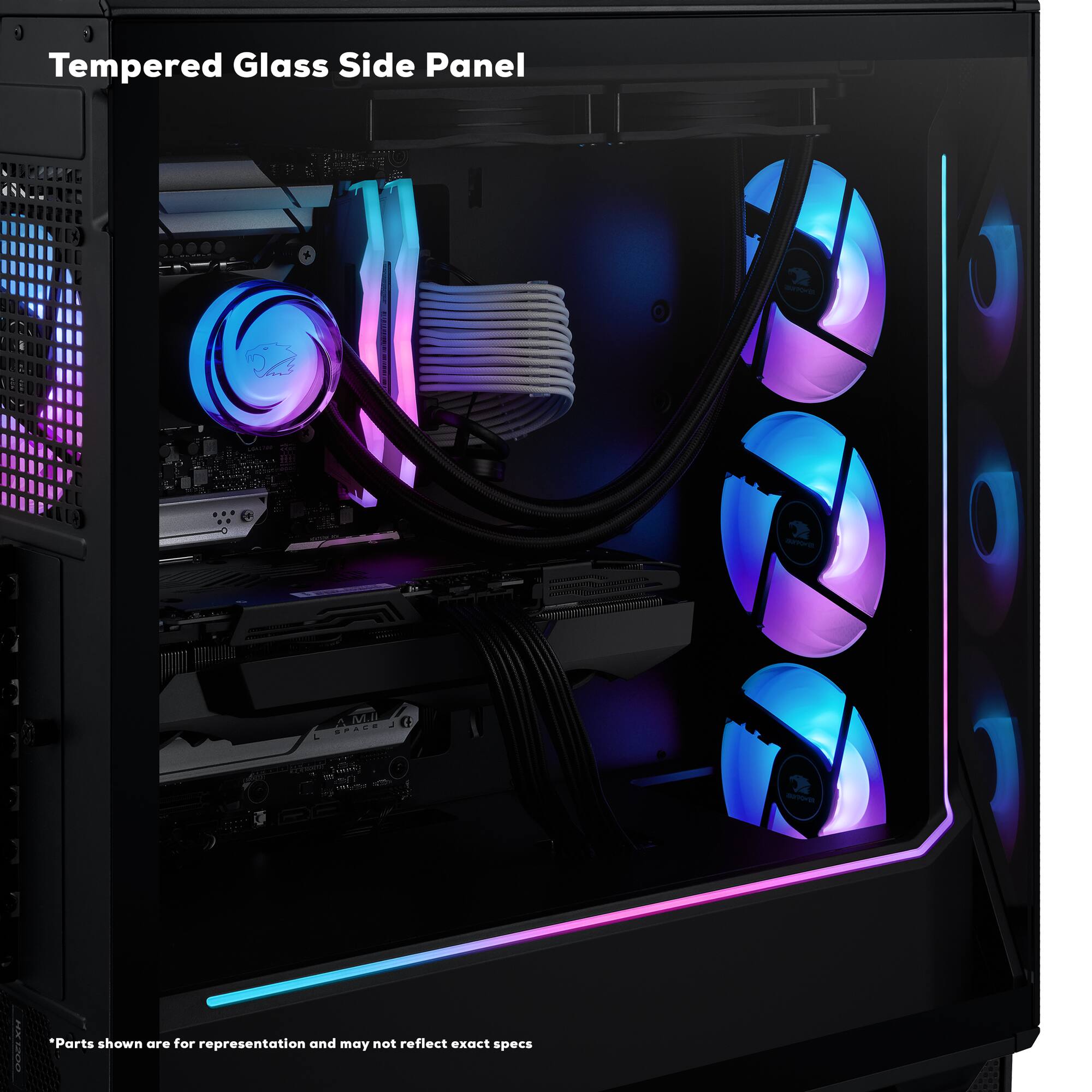 Tempered Glass Side Panel

*Parts shown are for representation and may not reflect exact specs