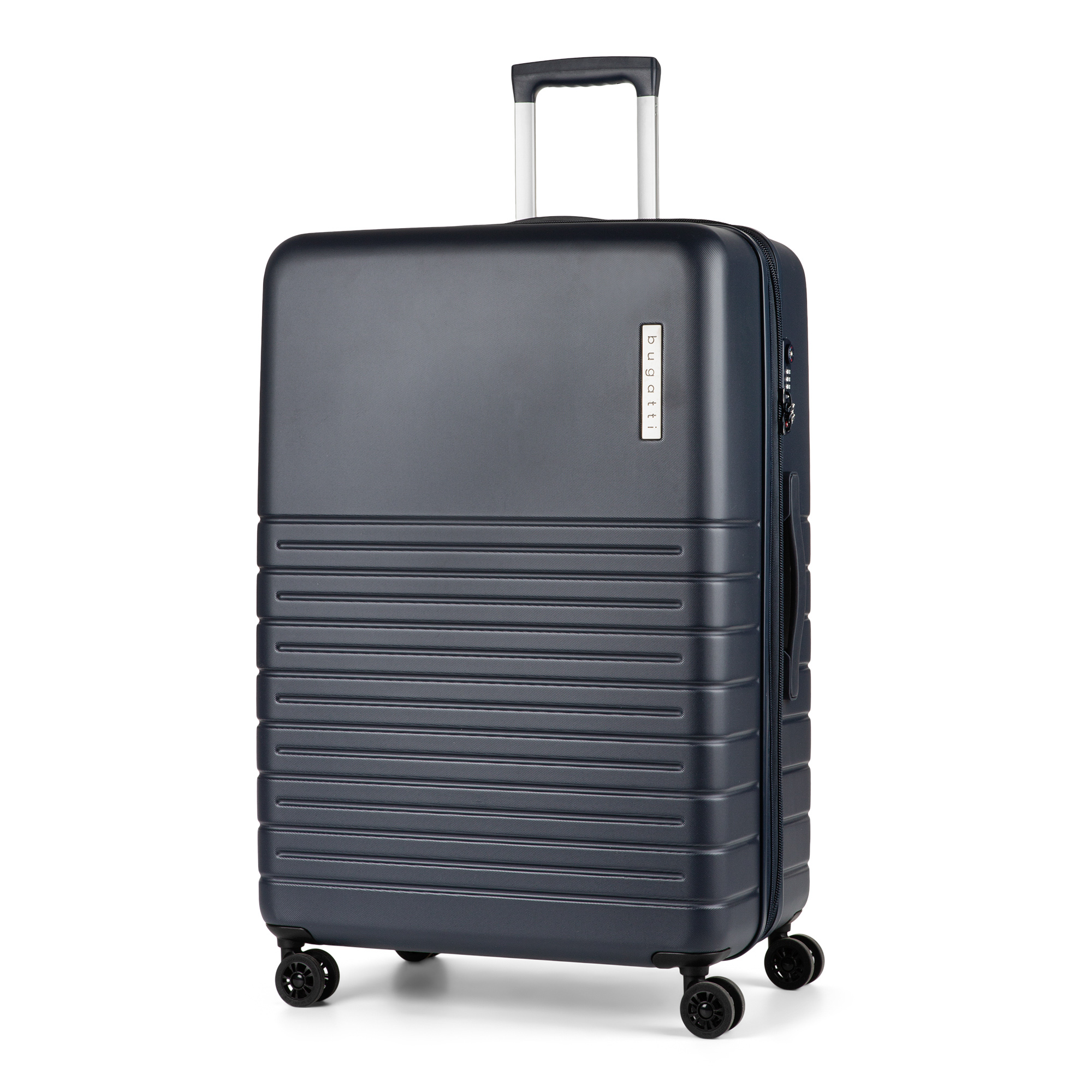 Angle View: Bugatti - 24" Birmingham Suitcase - Navy