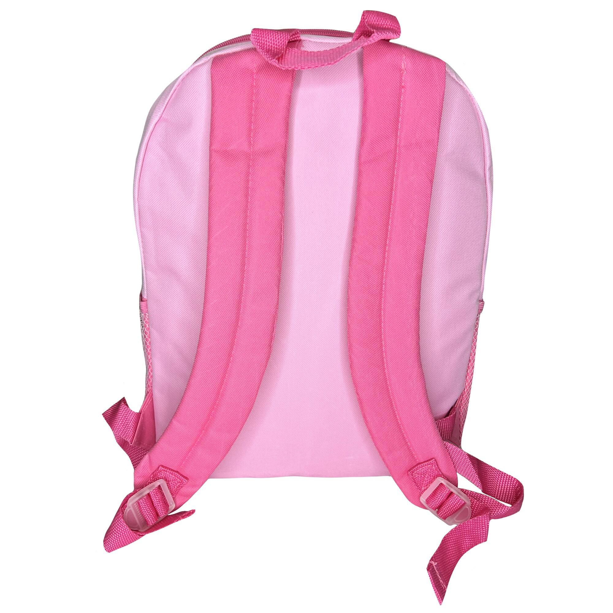 Alt View 3. UPD - Disney Minnie 16" Pink School Backpack with Front and Side Pockets - Multicolored.