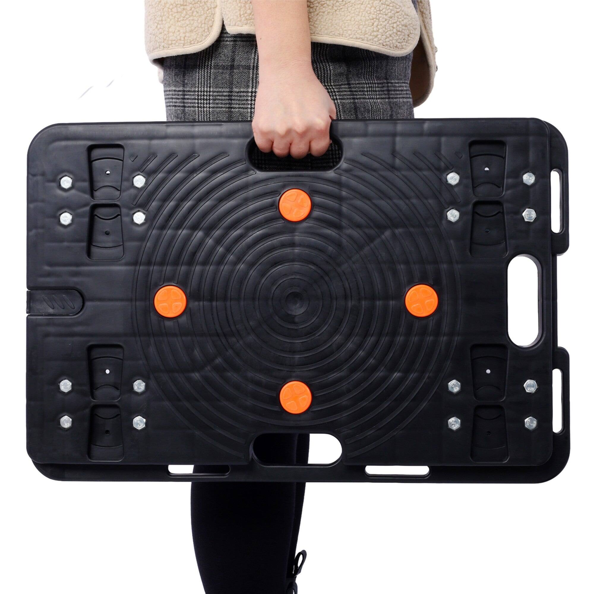 Alt View 2. Boyel Living - 4Pcs 330lb Moving Hand Truck 4 Wheels Platform Dolly for Heavy Items Home Office - Black.