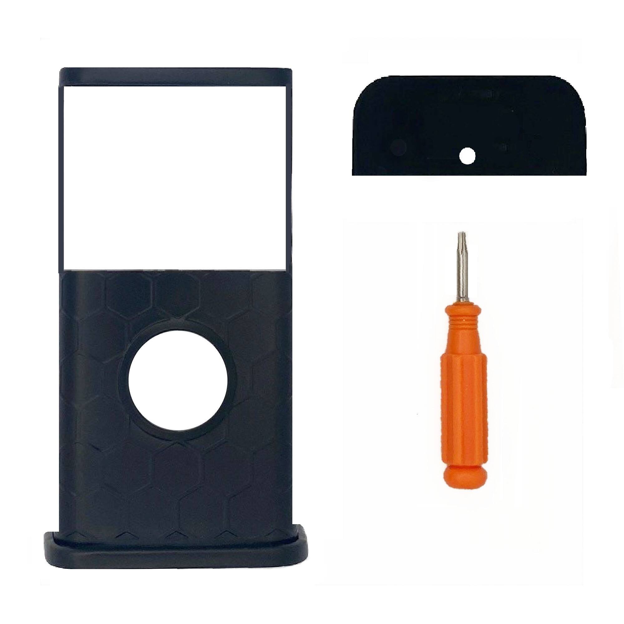 Back. Michael Healy - Honeycomb Video Doorbell Cover (Ring 3, 3 Plus, 4, Battery Plus and Battery Pro) - Matte Black.