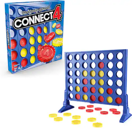 The classic game of 4 CONNECT4 4 CONNECT w.am | 4 4 Hoshro m ARL! OEE MOM I AGES 28 - 6+