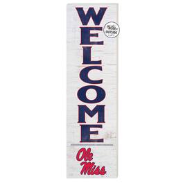 Jardine - Ole Miss Rebels 10'' x 35'' Indoor/Outdoor Welcome Sign - Red