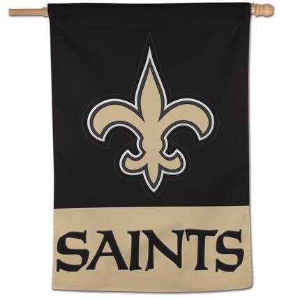 Front. WinCraft - New Orleans Saints 28" x 40" Applique Vertical Banner - Multicolor.