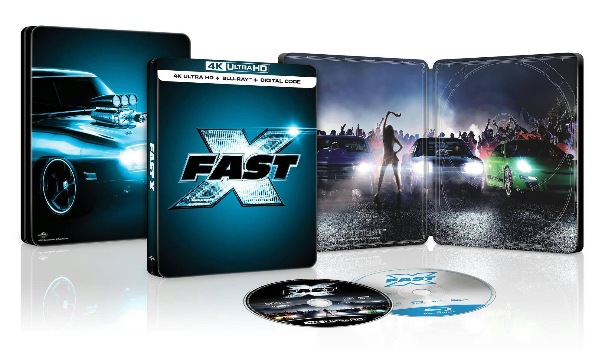 Fast X - Glow-in-the-Dark Limited Edition Steelbook (4K Ultra HD + Blu-ray + Digital) [UHD] [4K Ultra HD Blu-ray]