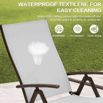 WATERPROOF TEXTILENE FOR EASY CLEANING

Notice: After raining, please wipe the water off and drain the water to prolong its service life.

- Breathable
- UV-resistant
- Quick-drying