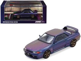 Nissan Skyline GT-R (R32) RHD Midnight Purple Metallic "Australian Special Edition" 1/64 Model Car by Inno Models