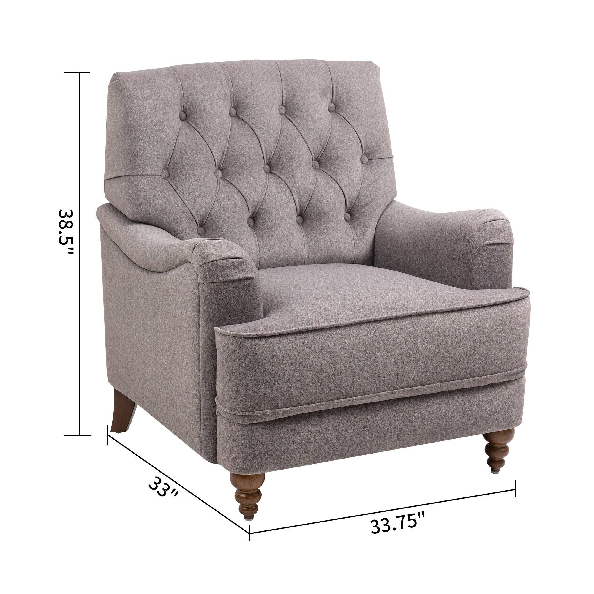 The text on the image reads "38.5" 33" 33.75". This information is likely related to the dimensions of the chair.