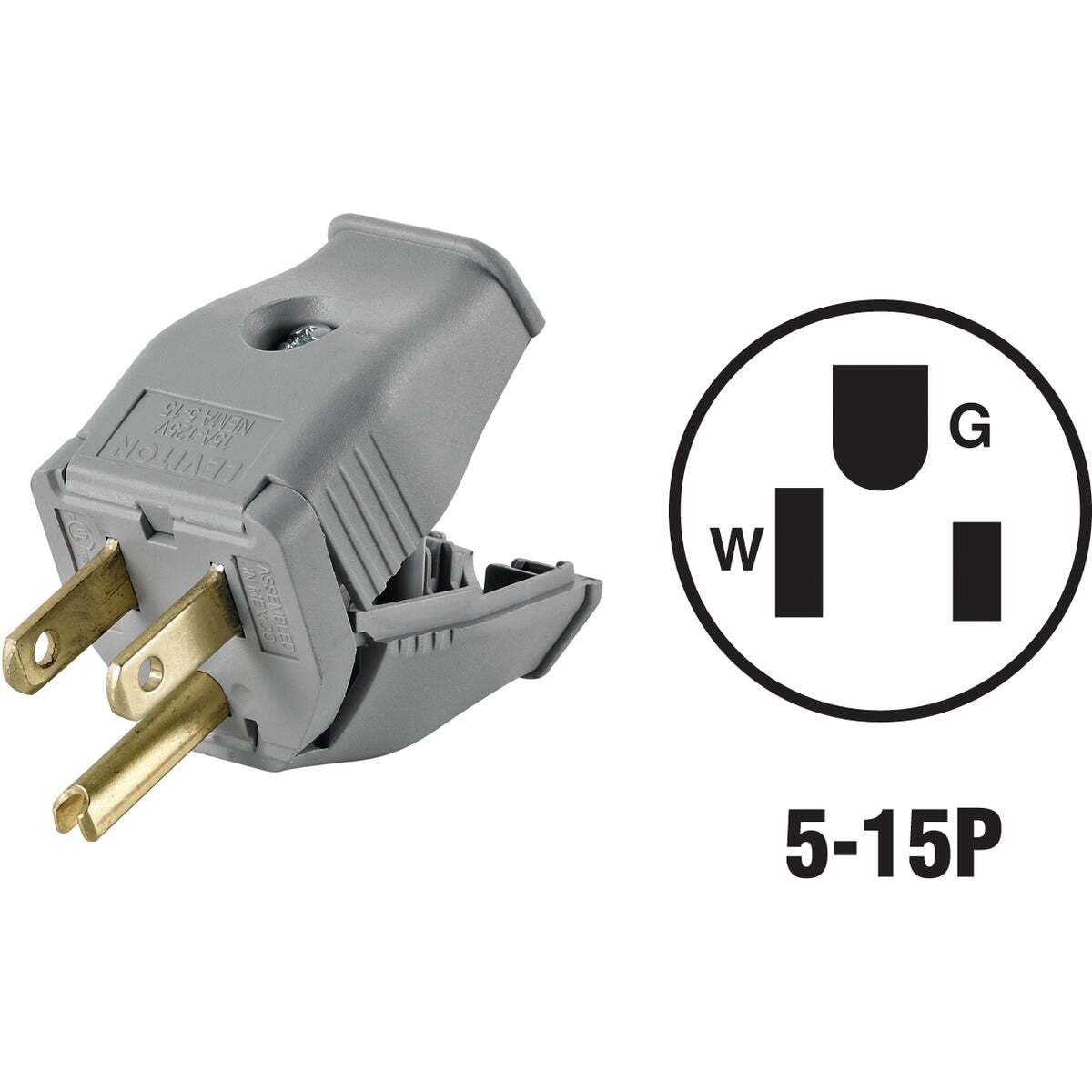 NEMA 6-16 99 A5ZEVSL VI LEVITON CENERYA GERRNESSY ESS W G 5-15P
