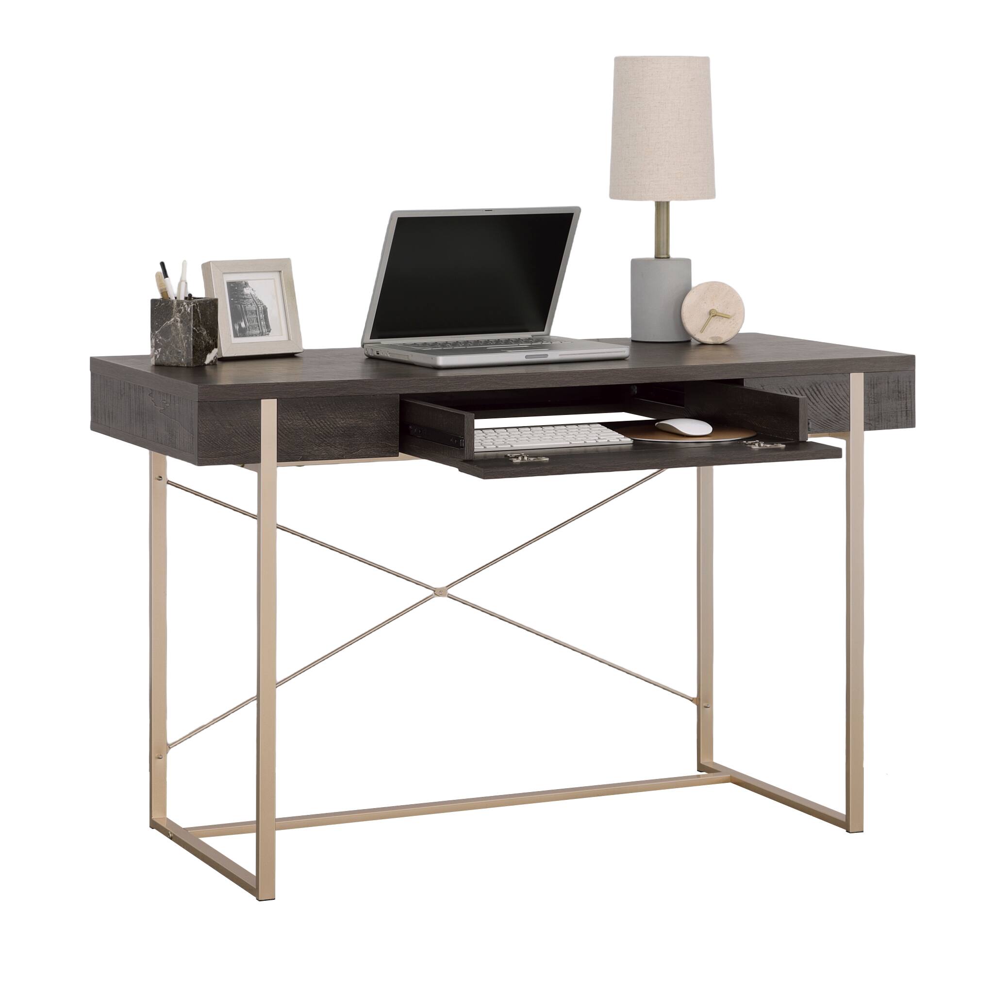 Back. TinyHomie - Writing Desk Dark Brown finish - Dark Brown.