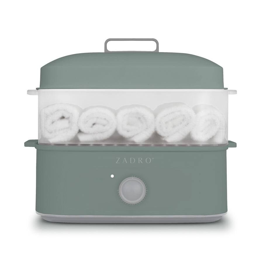 Zadro - 8-Liter Towel Steamer with Tongs - Dark Green